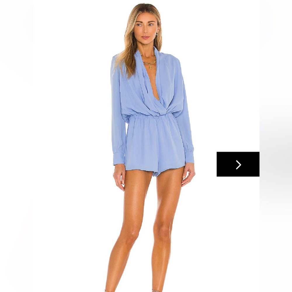 superdown Kaycie Drape Neck Romper